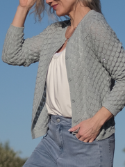 Glow Cardigan Dusty Blue