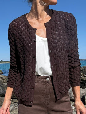 Glow Cardigan Espresso