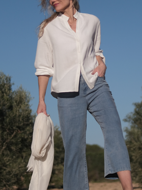 Lule Linen blouse Off white