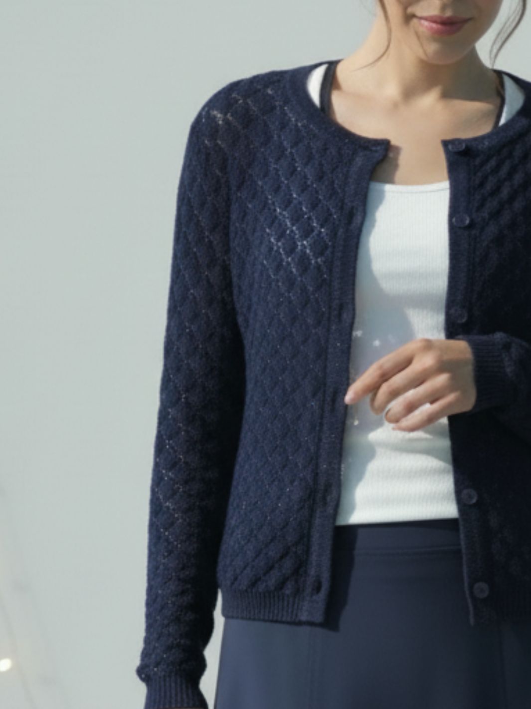 Glow Cardigan Marine