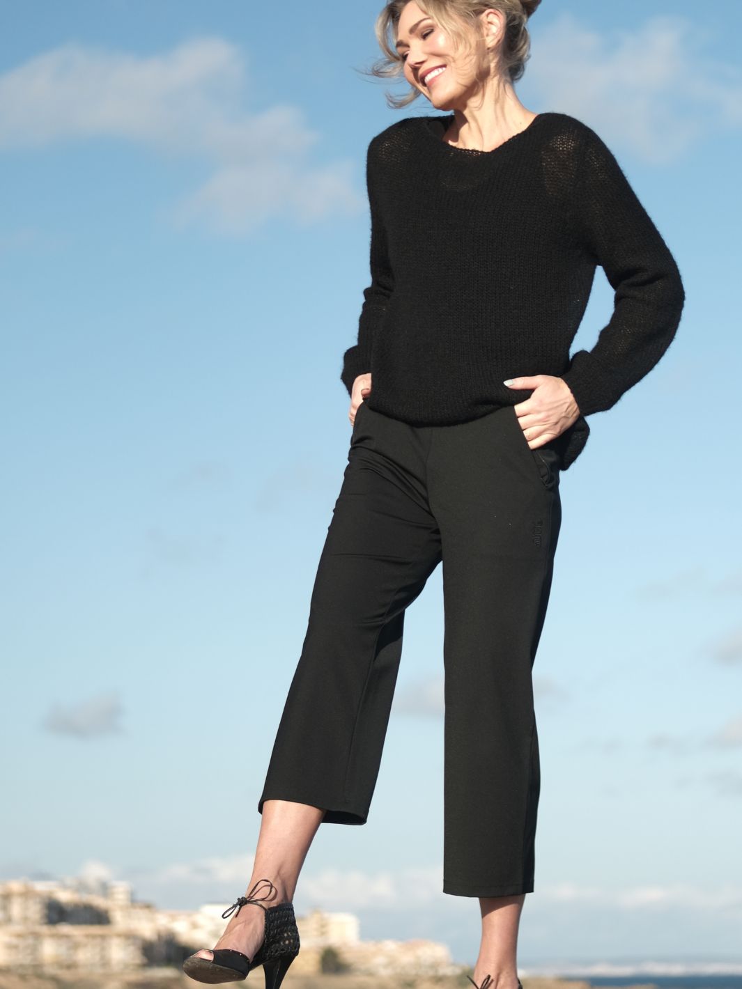 Classic 7/8 pant Black