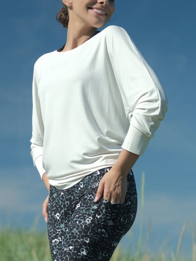 Energy 3/4 sweater Off White