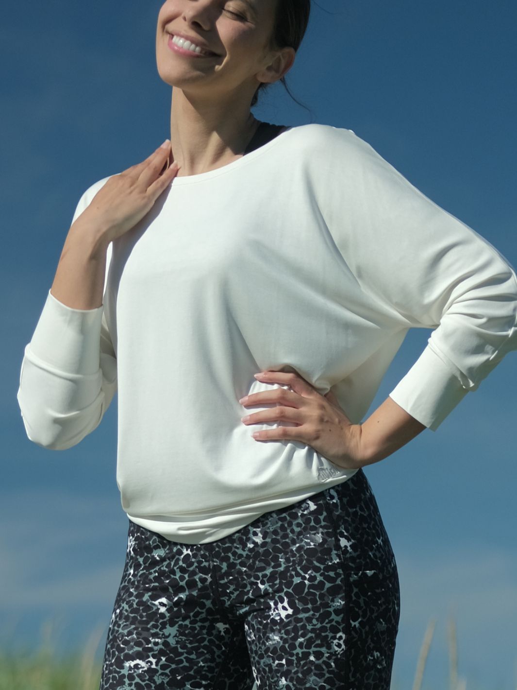 Energy 3/4 sweater Off White