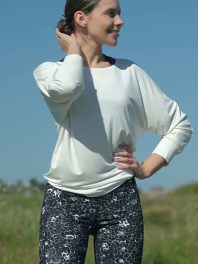 Energy 3/4 sweater Off White
