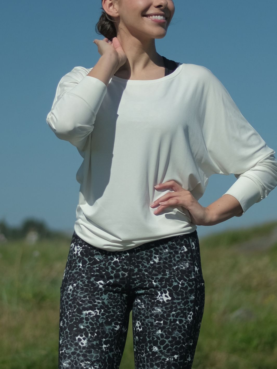 Energy 3/4 sweater Off White