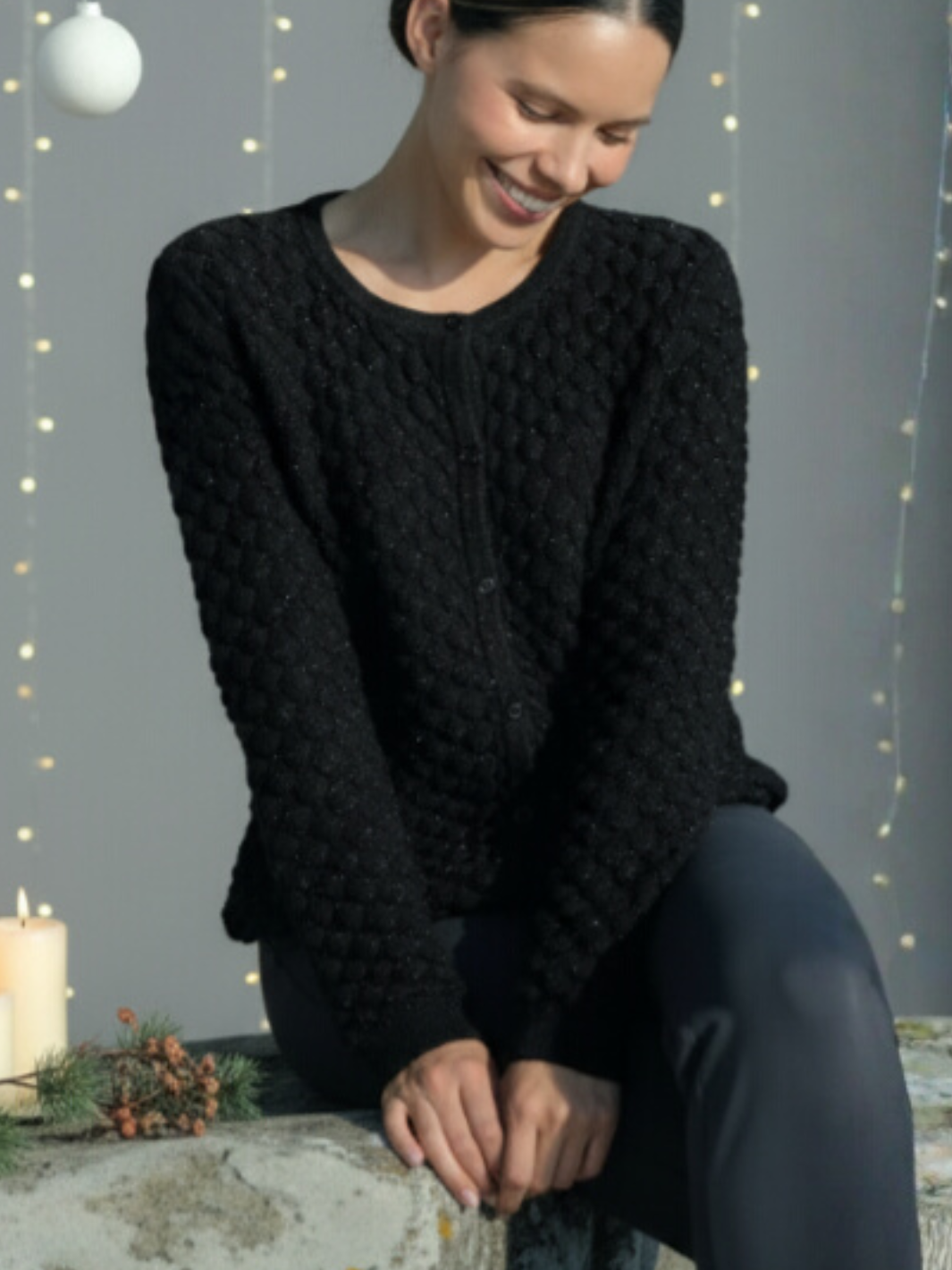 Glow Cardigan Midnight