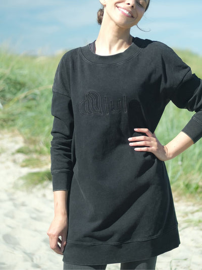 Lule Maxi Sweater Washed Black